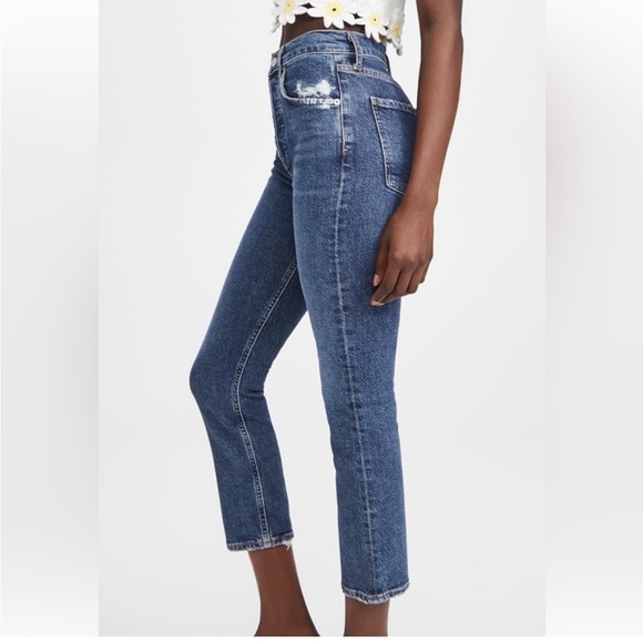 AGOLDE Riley High Rise Straight Crop Size 24 - Picture 3 of 4